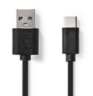 Nedis-CCGP60600BK30-USB-kabel-3-m-USB-2.0-USB-A-USB-C-Zwart