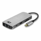 ACT-AC7041-USB-C-naar-HDMI-multiport-adapter-met-ethernet-USB-hub-cardreader-en-PD-pass-through