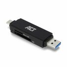 ACT-AC6375-geheugenkaartlezer-USB-3.2-Gen-1-(3.1-Gen-1)-Zwart