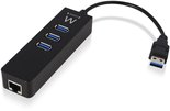Ewent-EW1140-interface-hub-USB-3.2-Gen-1-(3.1-Gen-1)-Type-A-5000-Mbit-s-Zwart